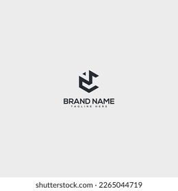 Alfabeto CM letra MC estilo sencillo diseño de la plantilla vectorial del logotipo.