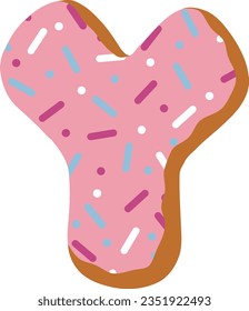alphabet collection with a donut theme