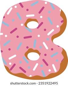 alphabet collection with a donut theme