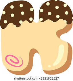 alphabet collection with a donut theme