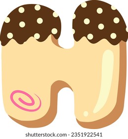 alphabet collection with a donut theme
