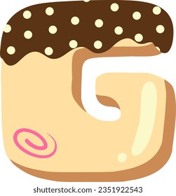 Alphabet-Kollektion mit Donut-Thema