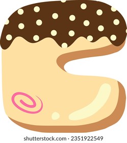 alphabet collection with a donut theme
