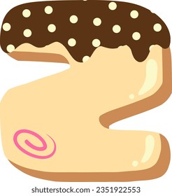 alphabet collection with a donut theme