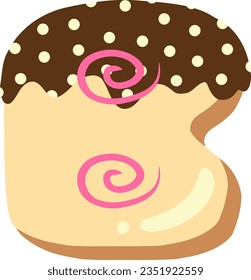 alphabet collection with a donut theme