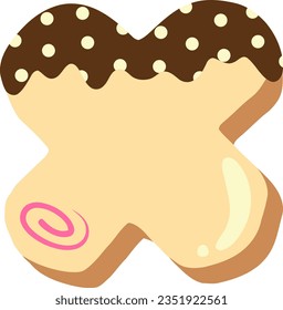 alphabet collection with a donut theme