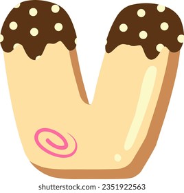 alphabet collection with a donut theme