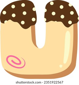 alphabet collection with a donut theme