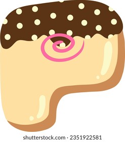 alphabet collection with a donut theme