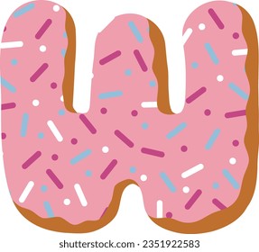 Alphabet-Kollektion mit Donut-Thema