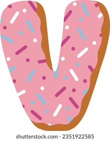 alphabet collection with a donut theme