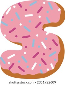 alphabet collection with a donut theme