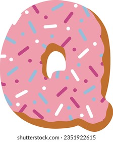 alphabet collection with a donut theme