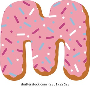 alphabet collection with a donut theme