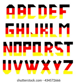 Alphabet in color.