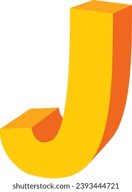 an alphabet with a colorful 3D theme