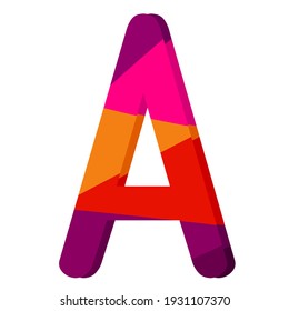 Alphabet Colorful Letter Mark Monogram Luxury Stock Vector (Royalty ...