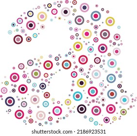 A Alphabet With Colorfull Circle