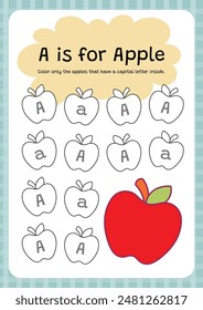 alphabet coloring abc worksheet printable for kids education fun learning activity