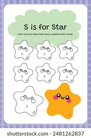 alphabet coloring abc worksheet printable for kids education fun learning activity