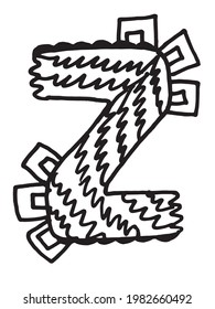 alphabet coloring page,vector design,flower vector,