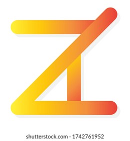 alphabet combination logo design. ZA logo design.