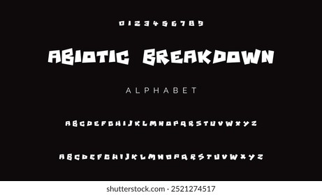 Alfabeto de los cómics. Conjunto de Ilustraciones vectoriales de letras del alfabeto, números y Elementos de fuentes gráficas de un cómic de dibujos animados retro. escritura imaginativa que utiliza componentes numéricos y de letras. Pop 