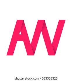 AN alphabet composition for logo or signature