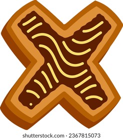 an alphabet with a cookies theme