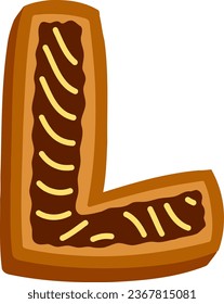 an alphabet with a cookies theme