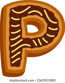 un alfabeto con tema de cookies