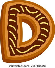 an alphabet with a cookies theme