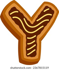 an alphabet with a cookies theme