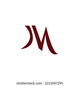 Alfabeto Creativo Moderno M Latter M Diseño Plantilla de diseño Imagen de símbolo 
