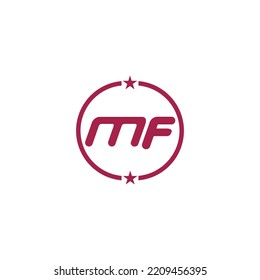 Alfabeto Creativo Moderno MF Latter M Y F Modelo de plantilla de diseño Imagen de símbolo 
Diseño del logotipo de color Guardian 