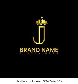 Alphabet with crown logo vector illustration design 