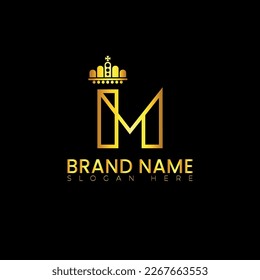 Alphabet with crown logo vector illustration design 
