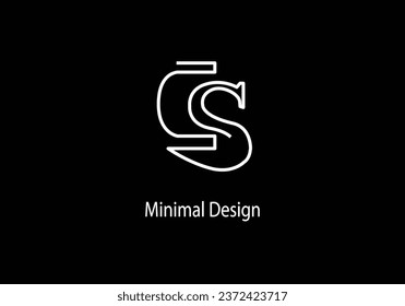 Alphabet CS, monogram logo design, initial, vector CS, creative logo, CS icon,