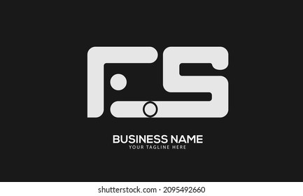Alphabet CS or SC abstract monogram vector logo template