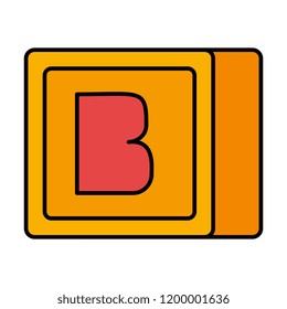 alphabet cube block toy