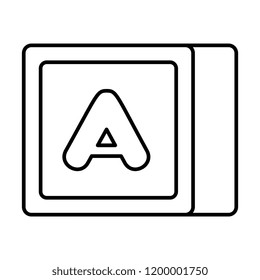 alphabet cube block toy
