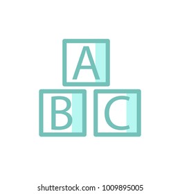 alphabet cubes icon shady style