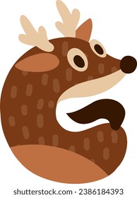 an alphabet with cute antler theme