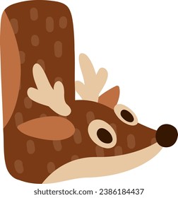 an alphabet with cute antler theme