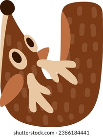 an alphabet with cute antler theme