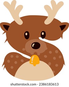 an alphabet with a cute deer theme