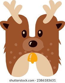 an alphabet with a cute deer theme