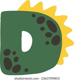 an alphabet with a cute dinosaur theme