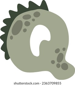 ein Alphabet mit einem süßen Dinosaurierthema
