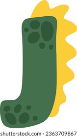 an alphabet with a cute dinosaur theme